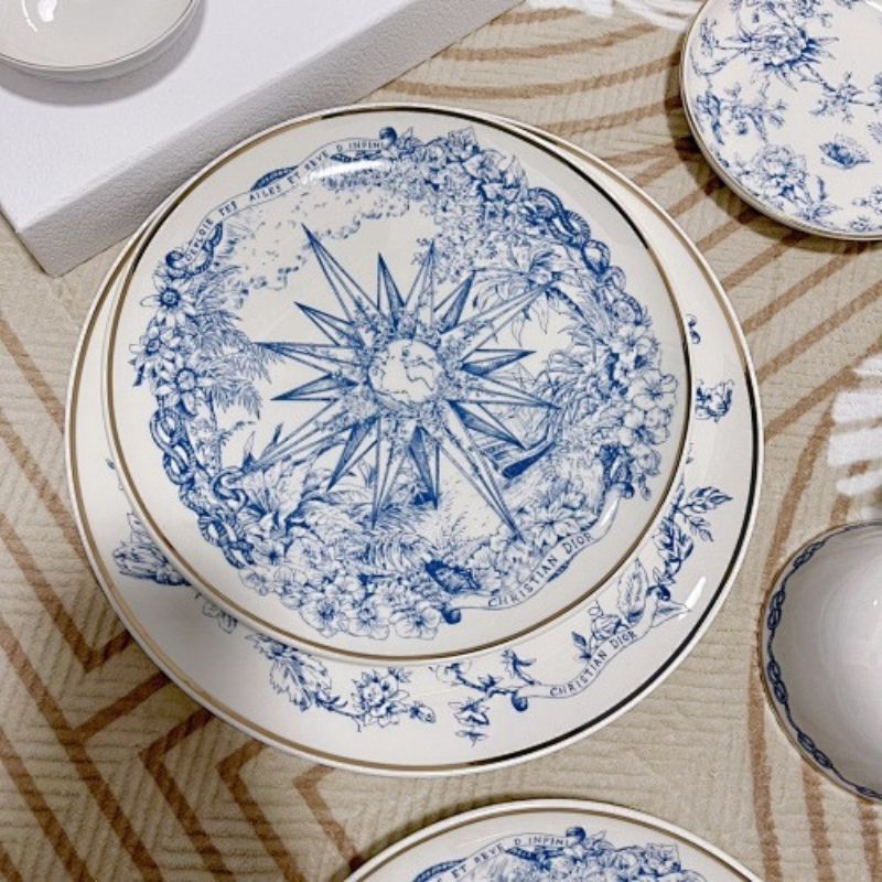 Dior Maison Constellation and Toile de Jouy Tableware Set.