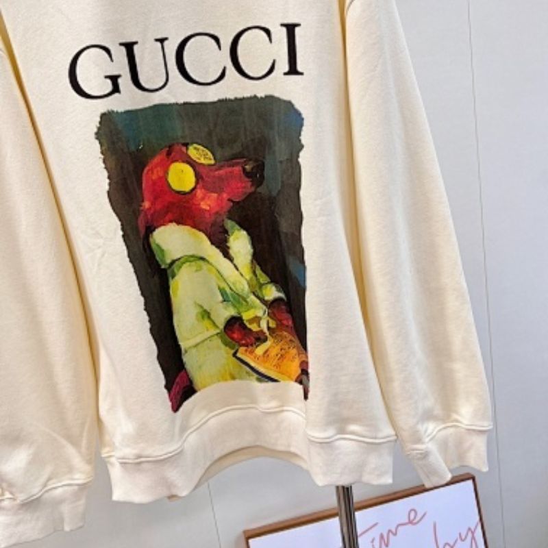 Gucci cotton-jersey sweatshirt with an artistic animal graphic print