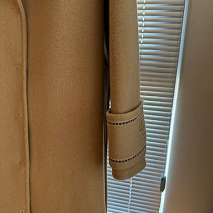 Hermès-inspired single-breasted coat