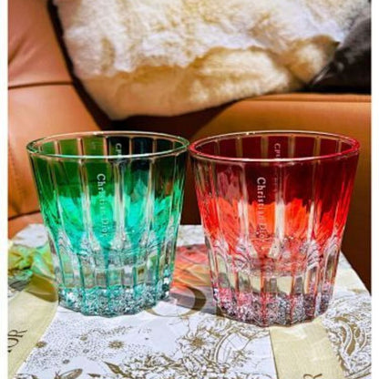 Dior Maison Cannage Colored Crystal Water Glasses,