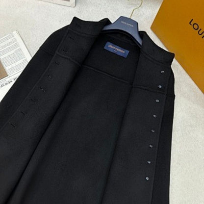 Celine Officer cape in black,