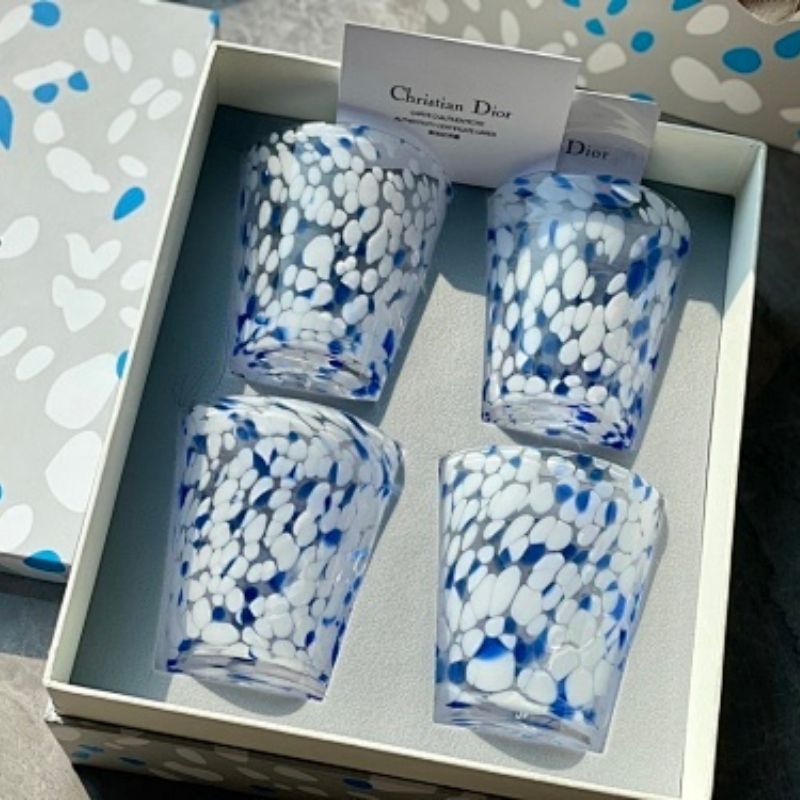 Dior Maison "Ocean Wave" crystal glasses,