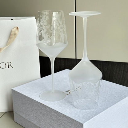 Dior Lily of the Valley Red Wine Glasses