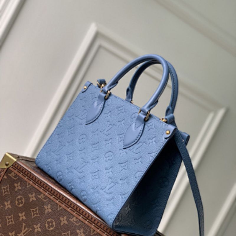 Louis Vuitton OnTheGo PM in the Blue Jean