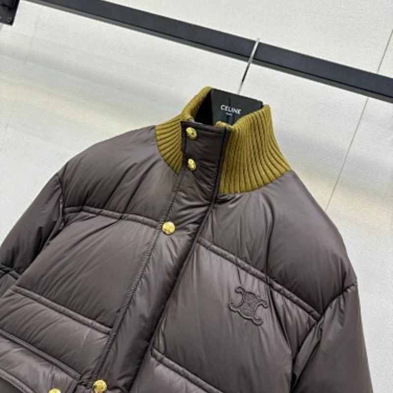Celine Puffer Jacket in light nylon.