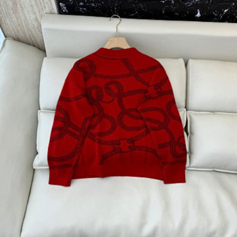 Hermès "Palefroi Remix" light long-sleeve cardigan.