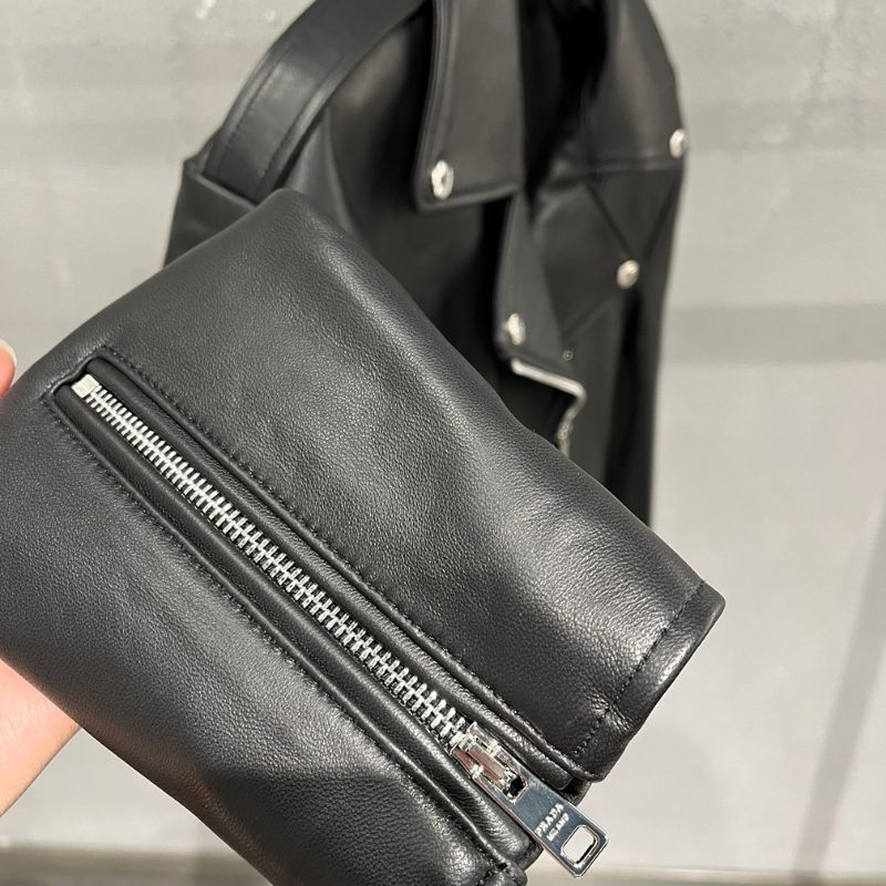 Prada Nappa leather biker jacket