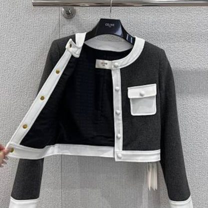 Celine "Brompton" jacket in wool cloth.