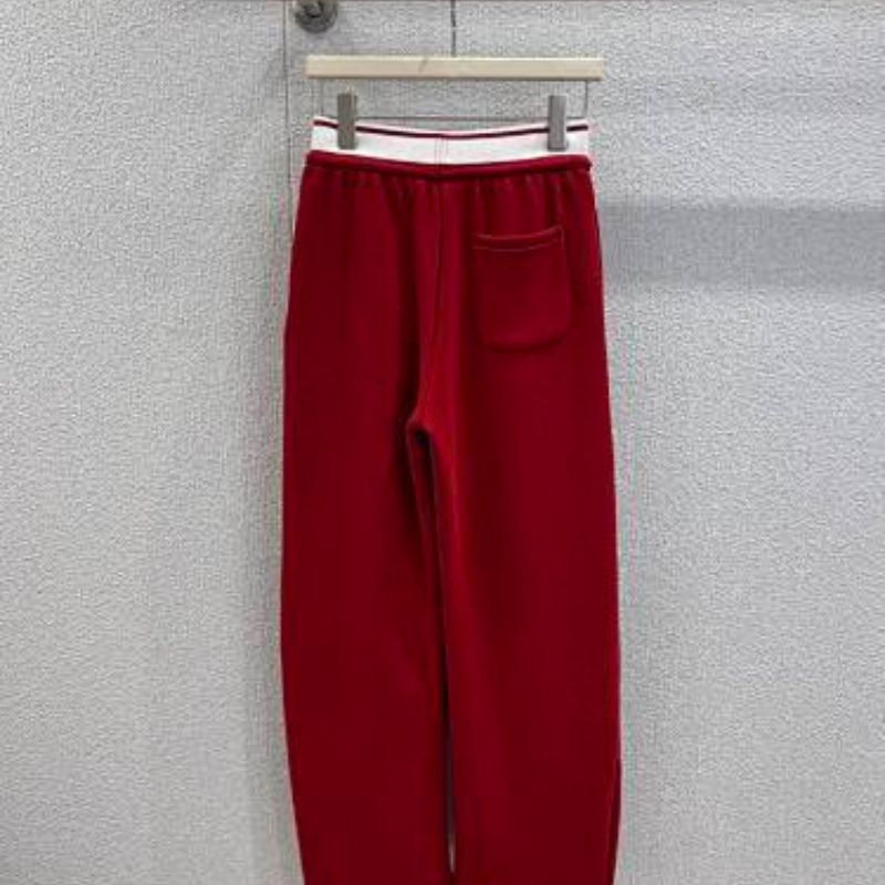 Hermès red wide-leg sweatpants or track pants