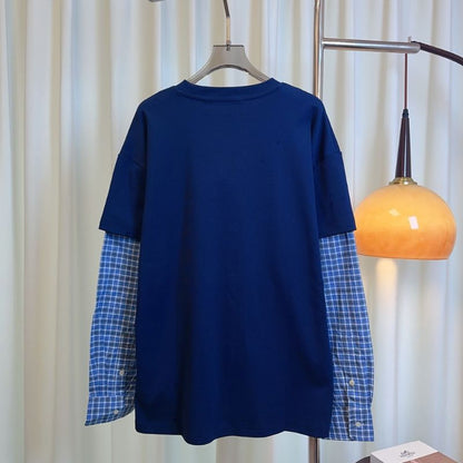 Prada layered shirt with a crest logo