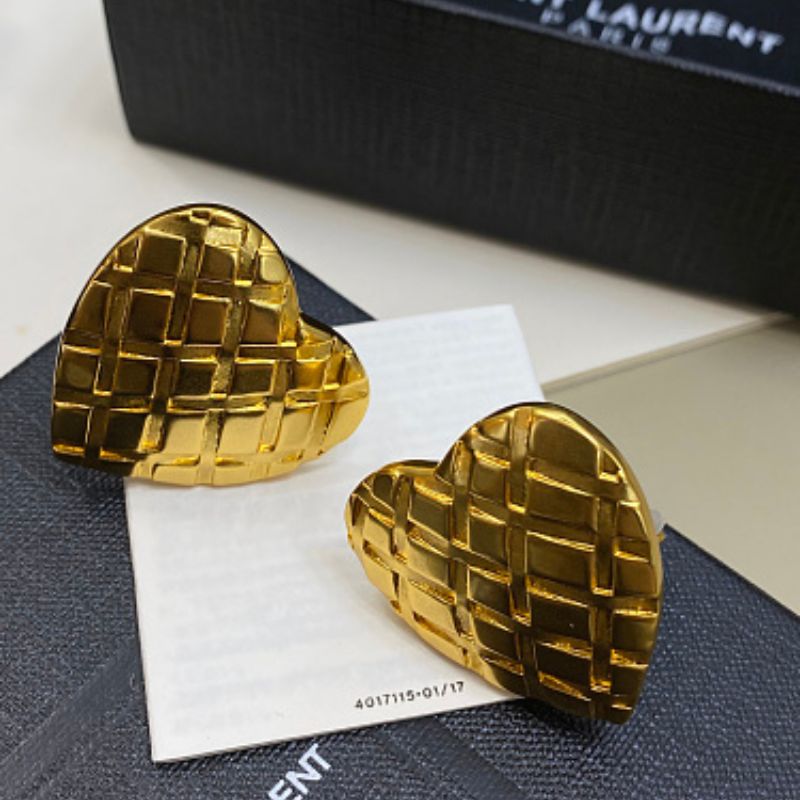 Yves Saint Laurent (YSL) statement drop earrings,