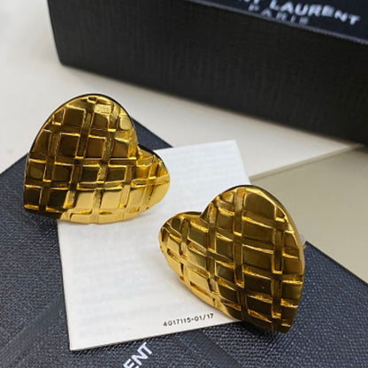 Yves Saint Laurent (YSL) statement drop earrings,