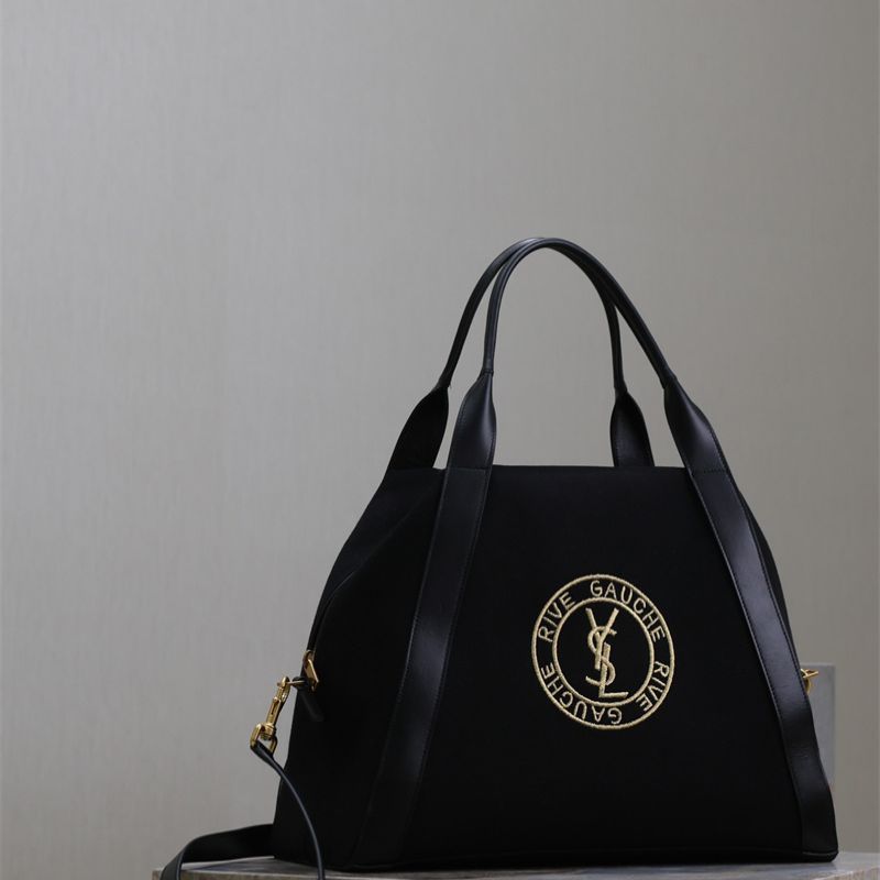 Saint Laurent Rive Gauche Bowling Tote Bag.