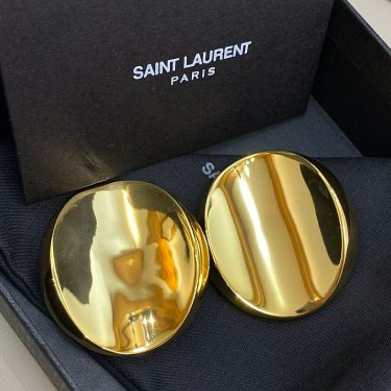 Saint Laurent Opyum Sculptural Dome Earrings