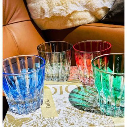 Dior Maison Cannage Colored Crystal Water Glasses,