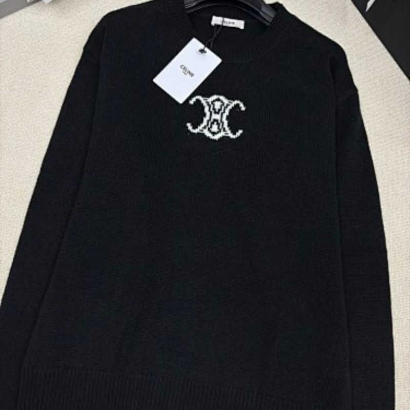 Celine Triomphe crewneck sweater in black