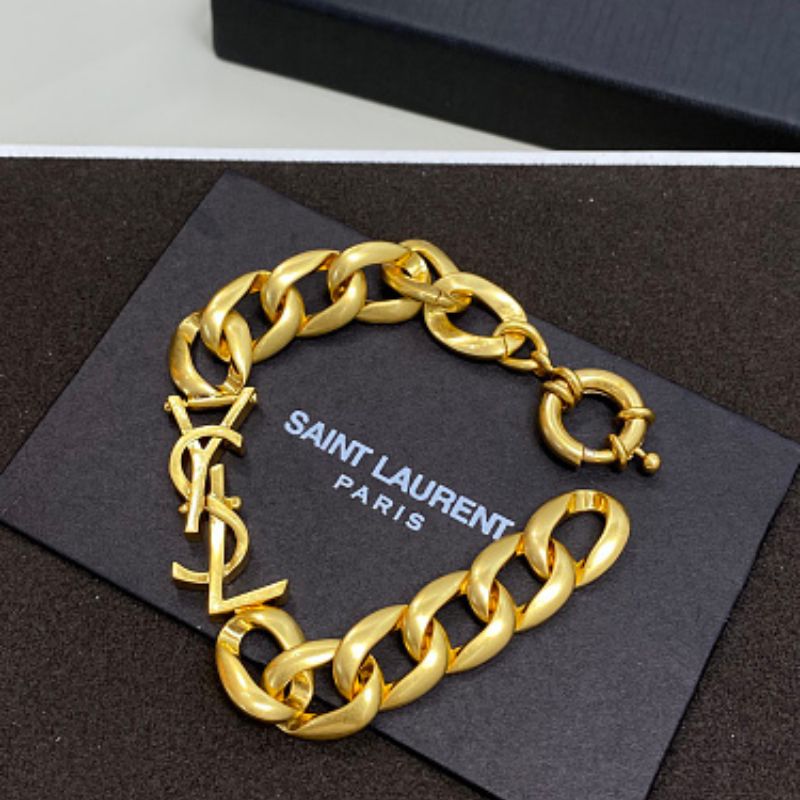 Saint Laurent YSL Curb Chain Bracelet