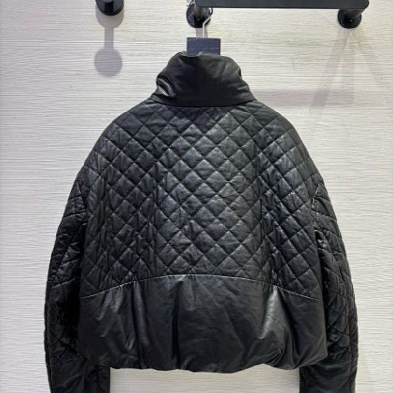 Hermès black quilted jacket