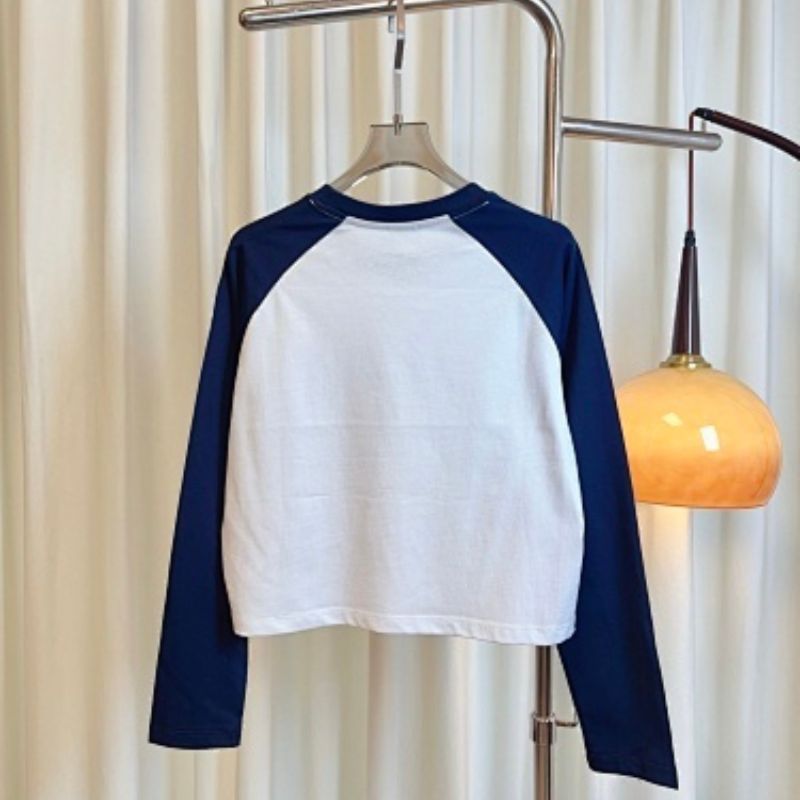 Celine Loose Long-Sleeved T-Shirt in Cotton Jersey