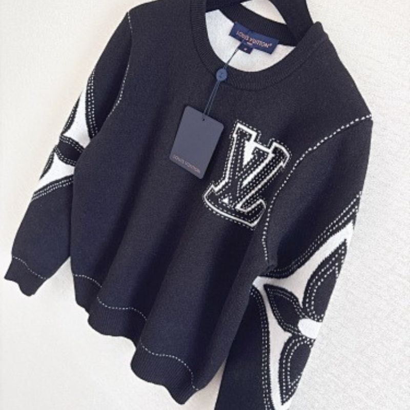 Louis Vuitton "LV Flower Intarsia Knit Pullover