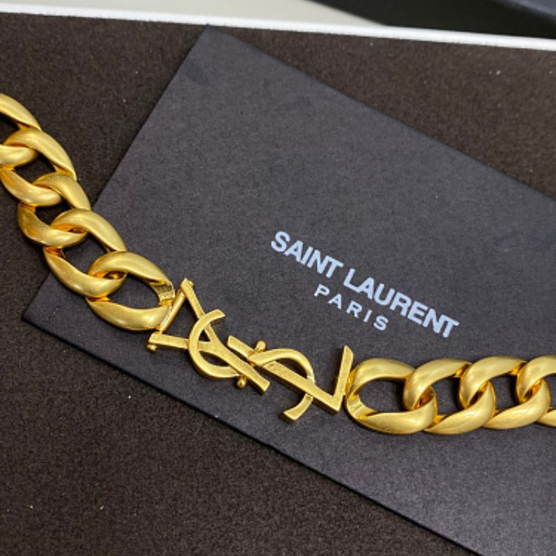 Saint Laurent YSL Curb Chain Bracelet