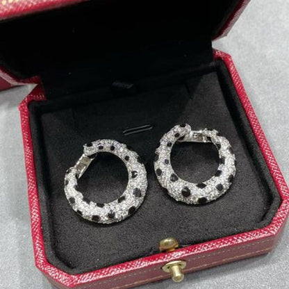 Panthère de Cartier Spotted Hoop Earrings,