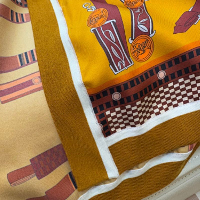 Hermès long yellow cardigan