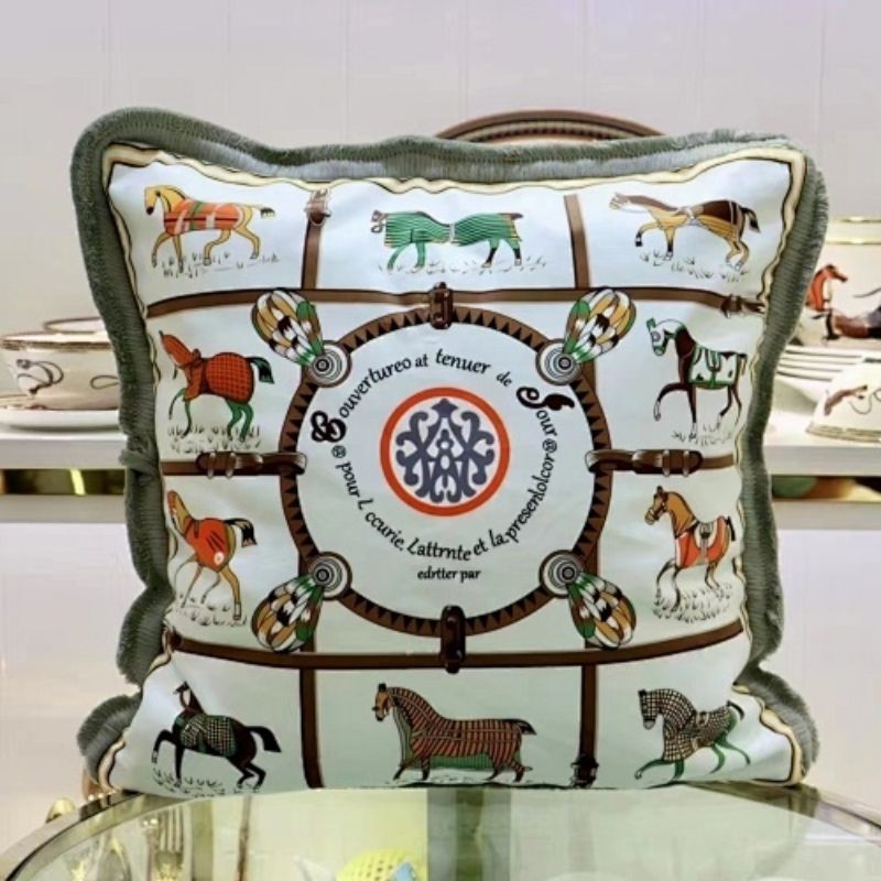 Hermès decorative throw pillow