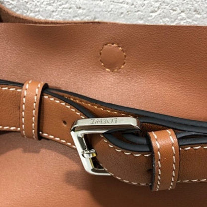 Loewe Shopper Backpack in cognac or tan leather