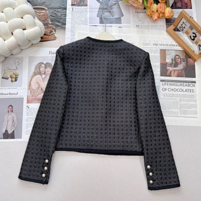 Christian Dior cropped jacket with a Macrocannage quilting motif