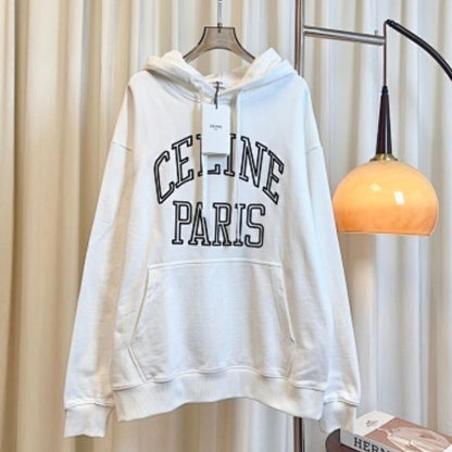 Celine Loose Hoodie in Cotton Fleece,
