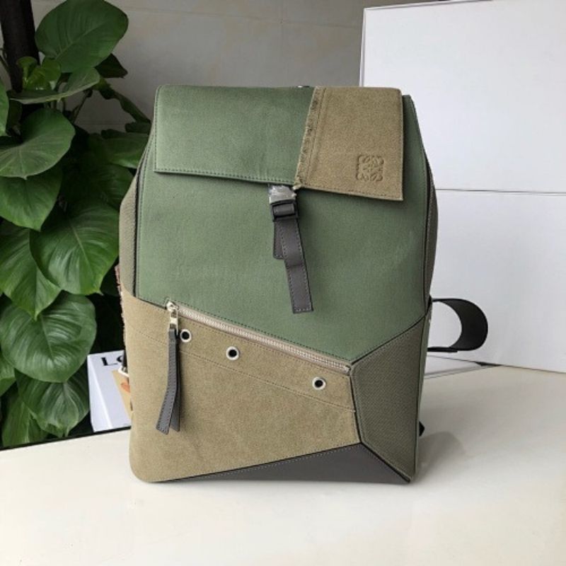 Loewe Canvas Puzzle backpack,