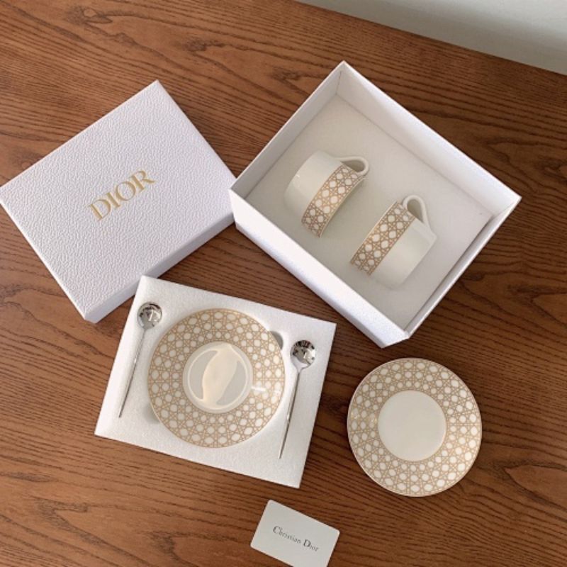 Dior Maison Cannage Montaigne Tea Service.