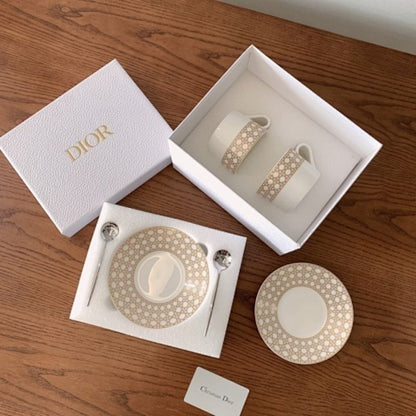Dior Maison Cannage Montaigne Tea Service.