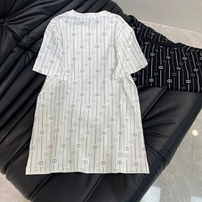 Hermès short-sleeved t-shirt dress with a round neck