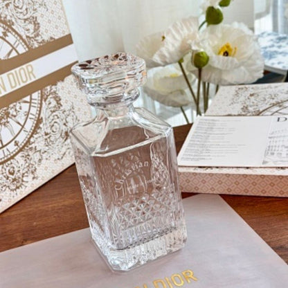 Christian Dior-inspired crystal whiskey set