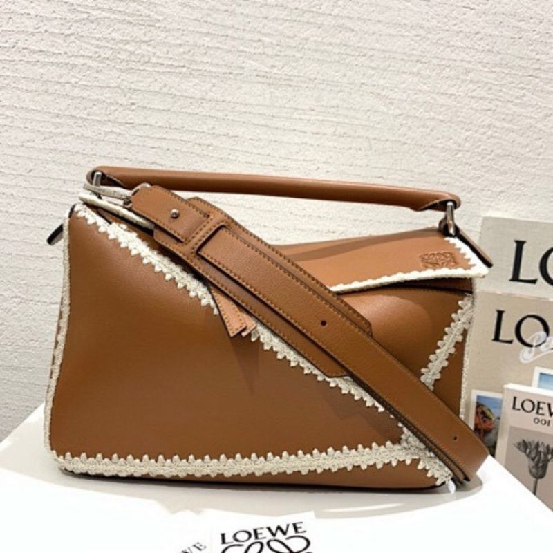 Loewe Puzzle Bag in a classic tan/caramel leather