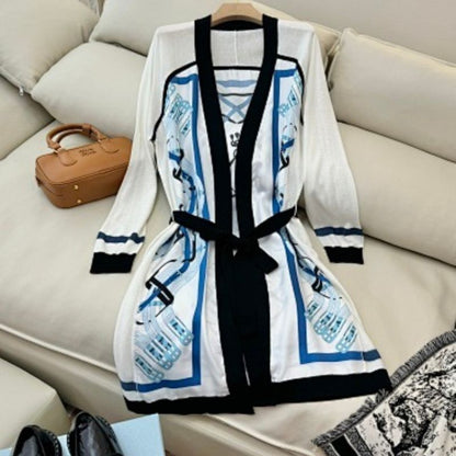 Hermès long WHITE cardigan