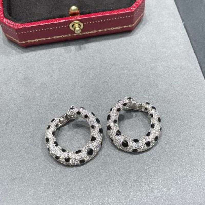 Panthère de Cartier Spotted Hoop Earrings,