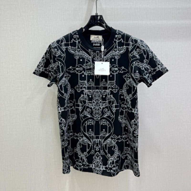 Hermès  black printed t-shirt