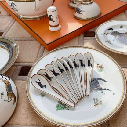 Bleus d'Ailleurs service by Hermès