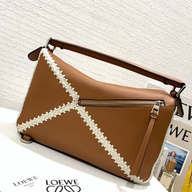 Loewe Puzzle Bag in a classic tan/caramel leather