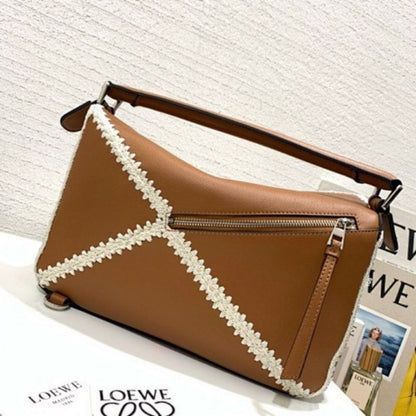 Loewe Puzzle Bag in a classic tan/caramel leather