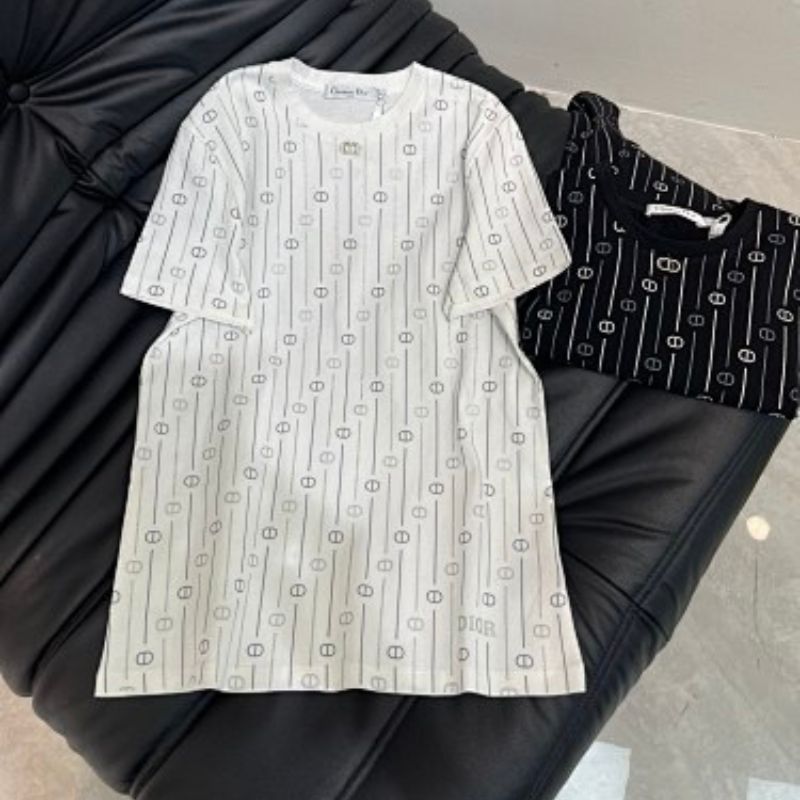 Hermès short-sleeved t-shirt dress with a round neck