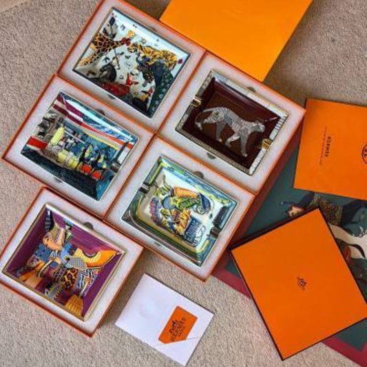 Hermès porcelain change trays