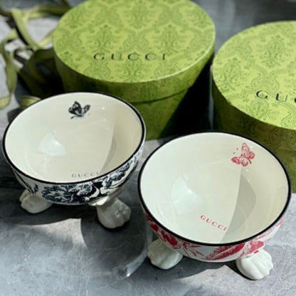 Gucci Herbarium Print Pet Bowls,