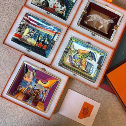 Hermès porcelain change trays