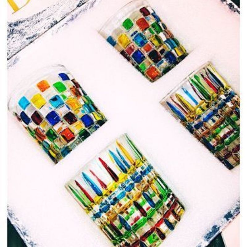 Dior Maison hand-painted crystal glasses,