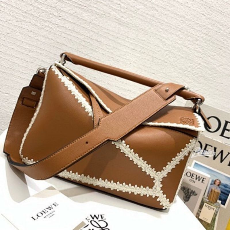 Loewe Puzzle Bag in a classic tan/caramel leather