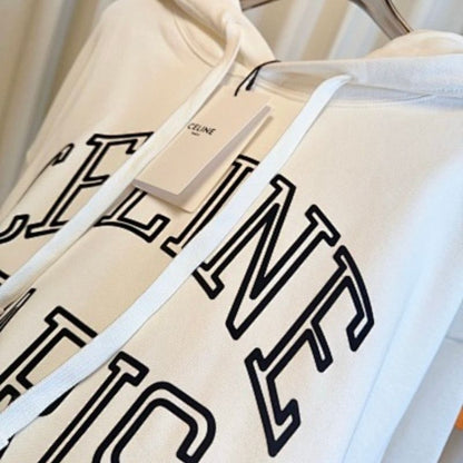 Celine Loose Hoodie in Cotton Fleece,